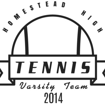 Tennis Template DNT001 BW Thumbnail